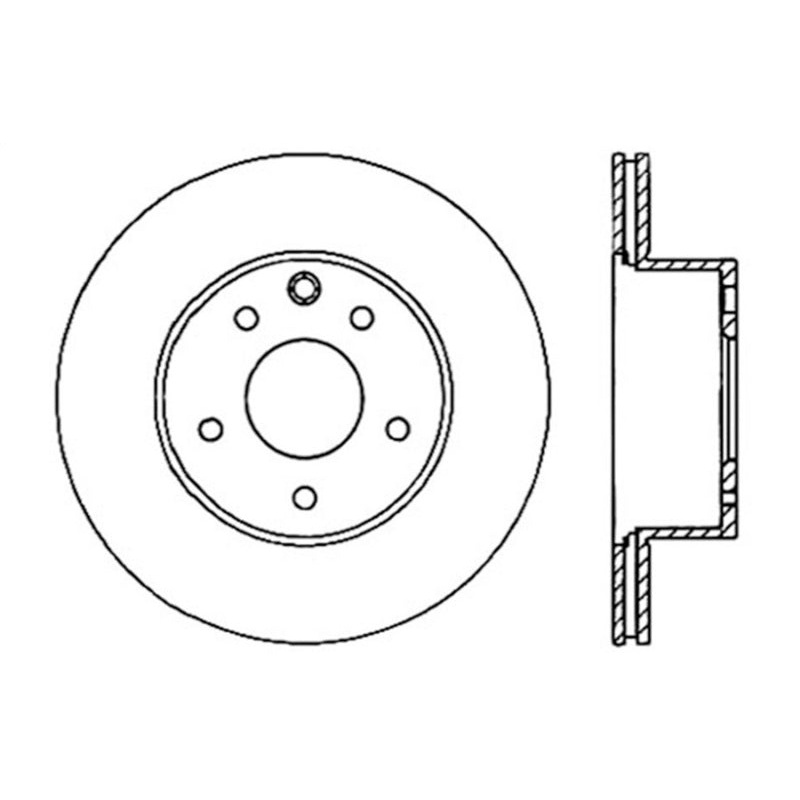 StopTech 08-09 Infiniti EX35 / 05-08 G35 / 09 G37 / 06-09 M35/M45 Cryo Drilled Left Rear Rotor