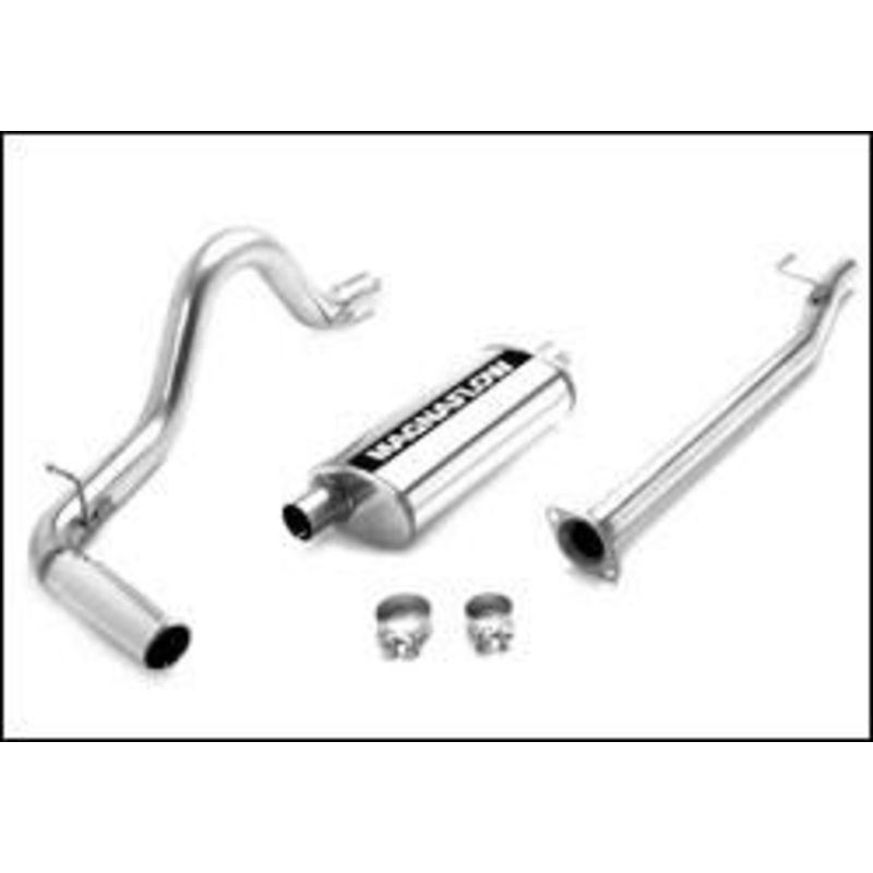 2005-2013 Toyota Tacoma Cat Back Exhaust; Single Passenger Side Rear Exit by Magnaflow (16625)