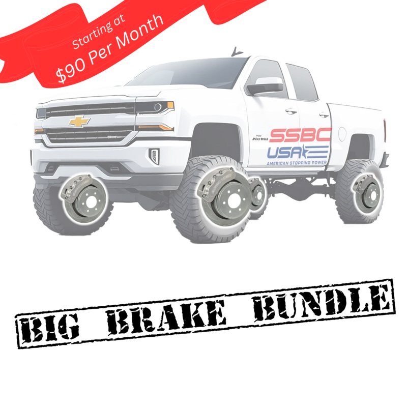 American Made 4 Wheel Brawler LT Direct Fit Billet Aluminum Big Brake Bundle. A415-3031-BBB