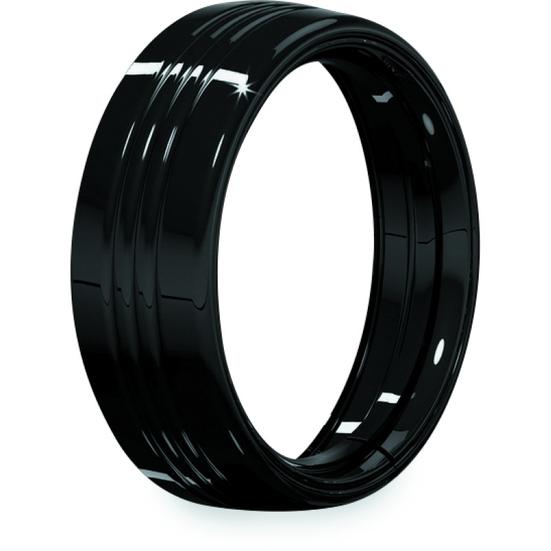 Kuryakyn 7inch Headlamp Trim Ring Gloss Black