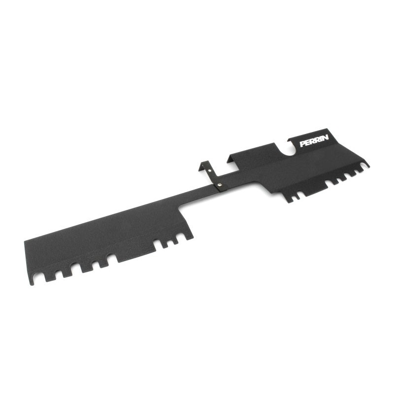 PERRIN 15-21 Subaru WRX/STI Radiator Shroud (With OEM Intake Scoop) - Black