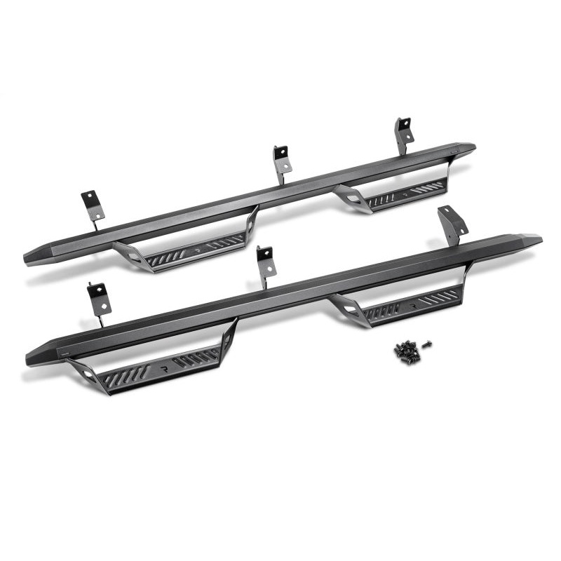 N-Fab Predator Pro Step System 05-18 Toyota Tacoma Double Cab All Beds Gas - Tex. Black