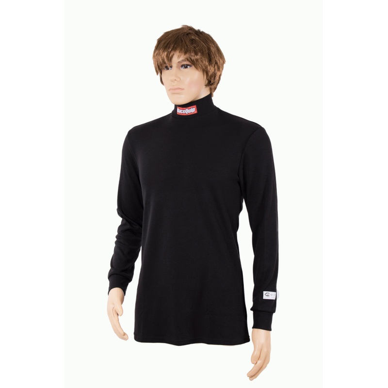 RaceQuip Black SFI 3.3 Fr Underwear Top - XSmall