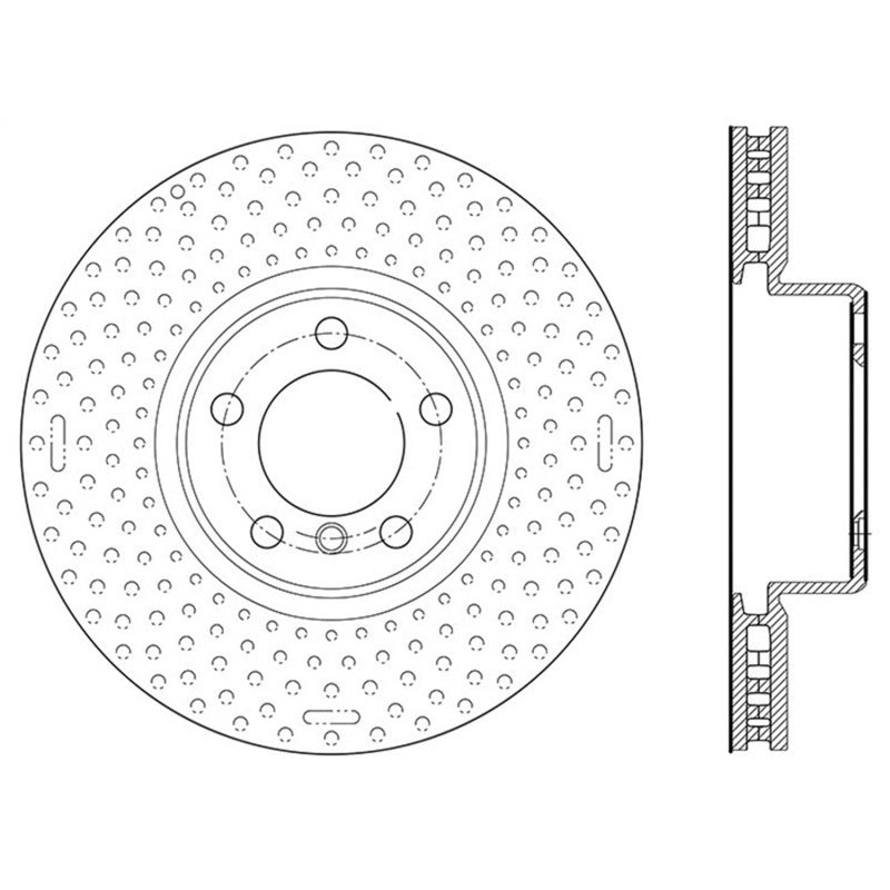 StopTech BMW 12-15 335i / 2014 428i / 2015 235i/228i Front Right Slotted Sport Brake Rotor