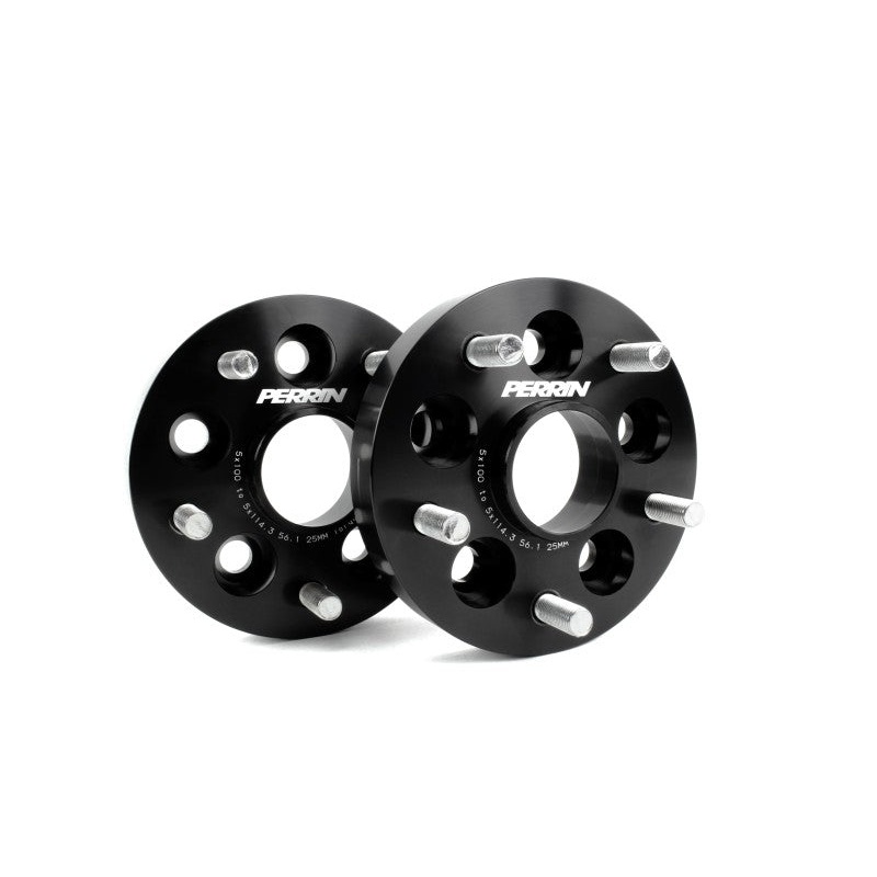 PERRIN Subaru/Toyota/Scion 25mm Wheel Adapter (Bolt-On Type) 5x100 to 5x114.3 w/56mm Hub - Pair
