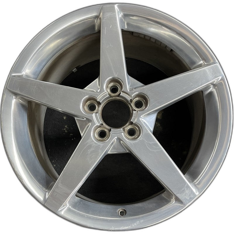 19" CORVETTE 05-07 19x10 rear 5 spoke polished opt QG7 Original OEM Wheel Rim