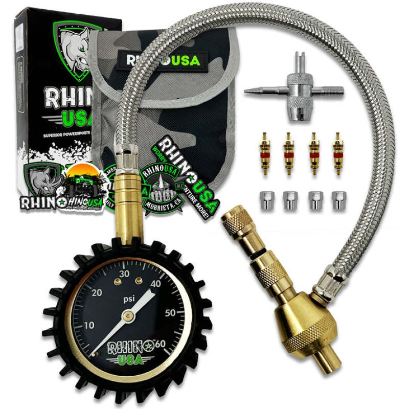 Rhino USA 60Psi Tire Deflator Gauge