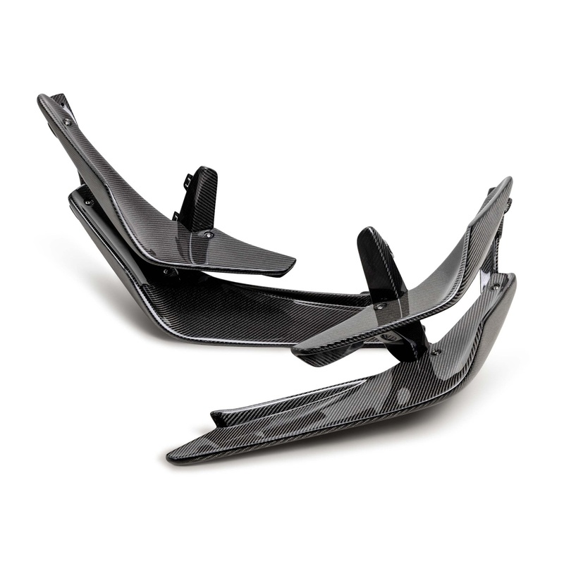 Seibon Carbon Fiber Front Bumper Canards | 2023+ Honda Civic Type R (FBC23HDCVR)