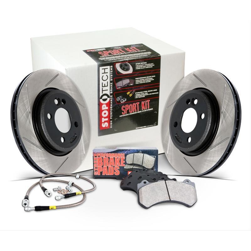 Stoptech Slotted Sport Brake Kit - Front | 2003-2005 Subaru Impreza WRX (977.47002F)