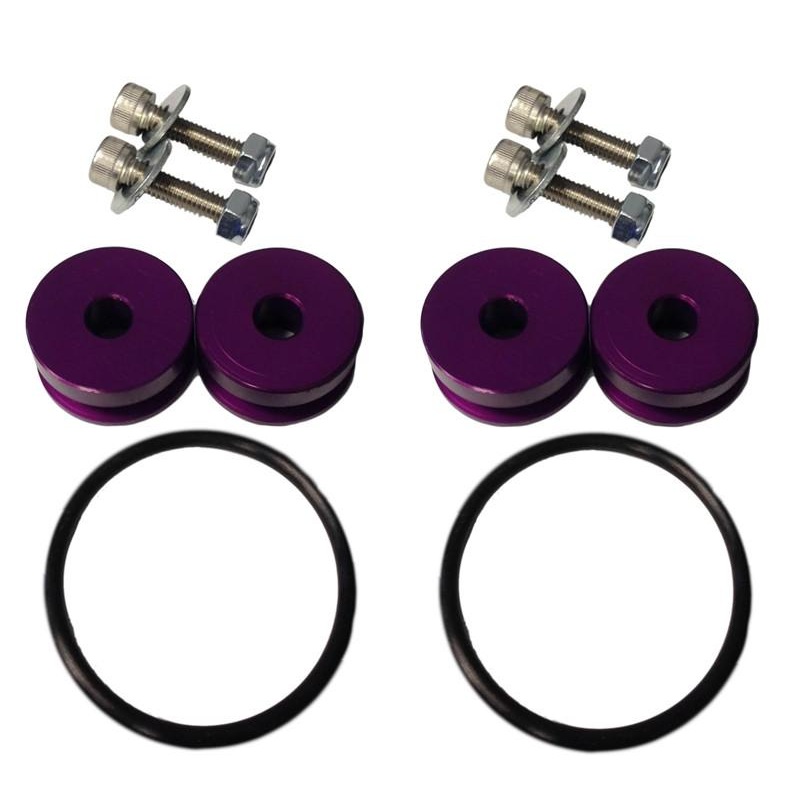 Torque Solution Purple Billet Bumper Quick Release Kit (TS-UNI-026PR)