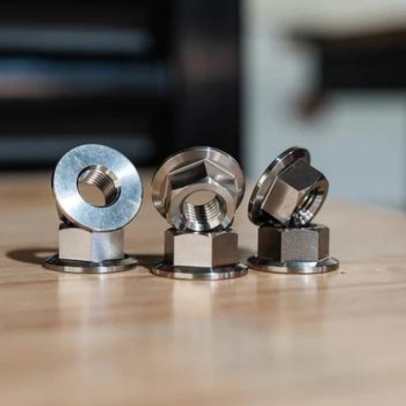 TSP Titanium Strut Tower Flanged Nuts | 16-22+ Civic, 18-22 Accord, 23+ Integra