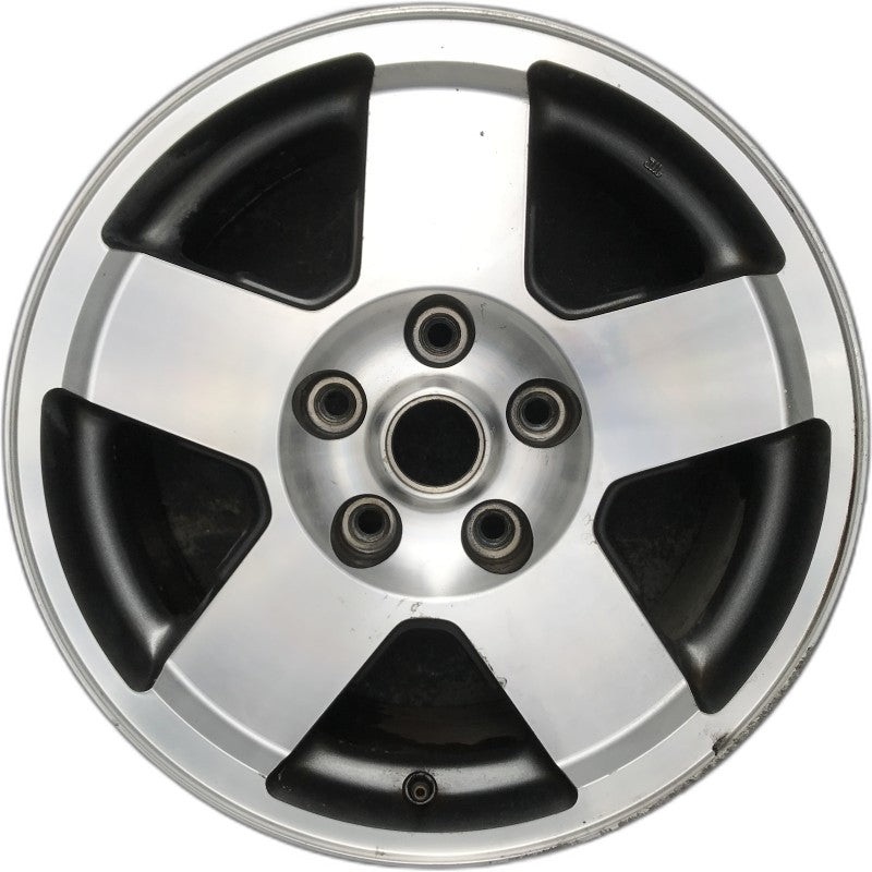 17" COMMANDER 08 17x7.5 aluminum 5 spoke spokes step up to outer rim machined face Original OEM Wheel Rim
