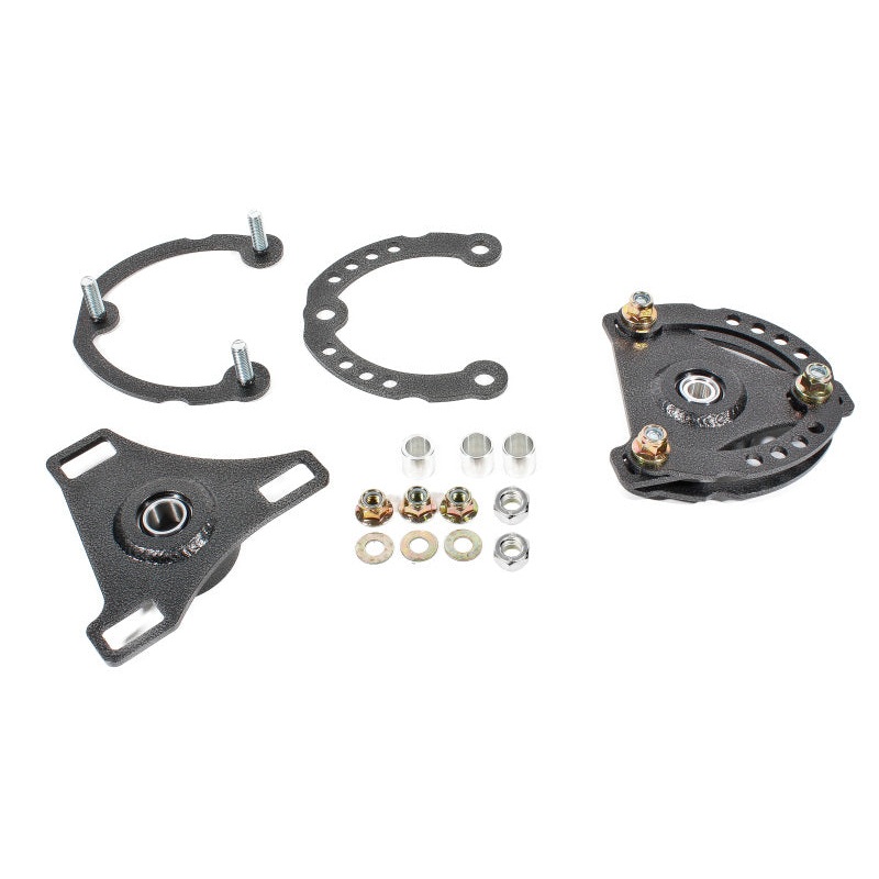 BMR 15-17 S550 Mustang Caster Camber Plates - Black Hammertone