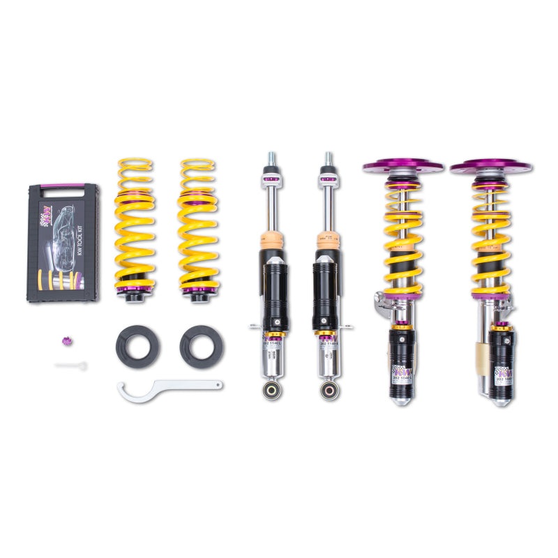 KW Suspension V4 3-Way Clubsport Coilovers w/o EDC (3-Bolt Front Mount) - 15-20 BMW M3/M4 (F80/F82)