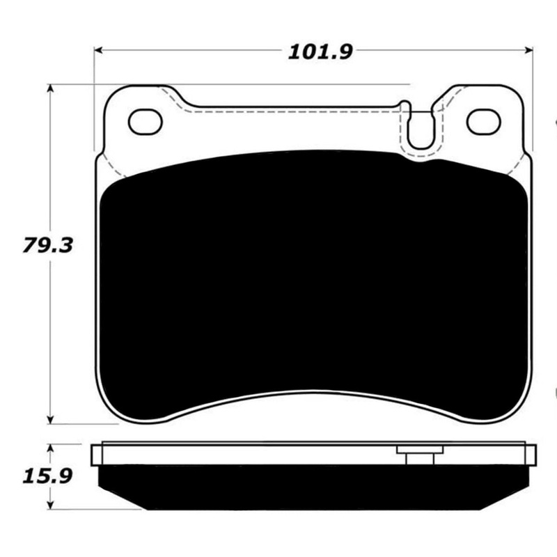 Porterfield Brake Pads for 2008 MERCEDES-BENZ SLK350