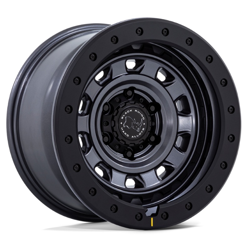 17x9.0 Black Rhino Xplorer BR023 Matte Gunmetal w/ Matte Black Lip