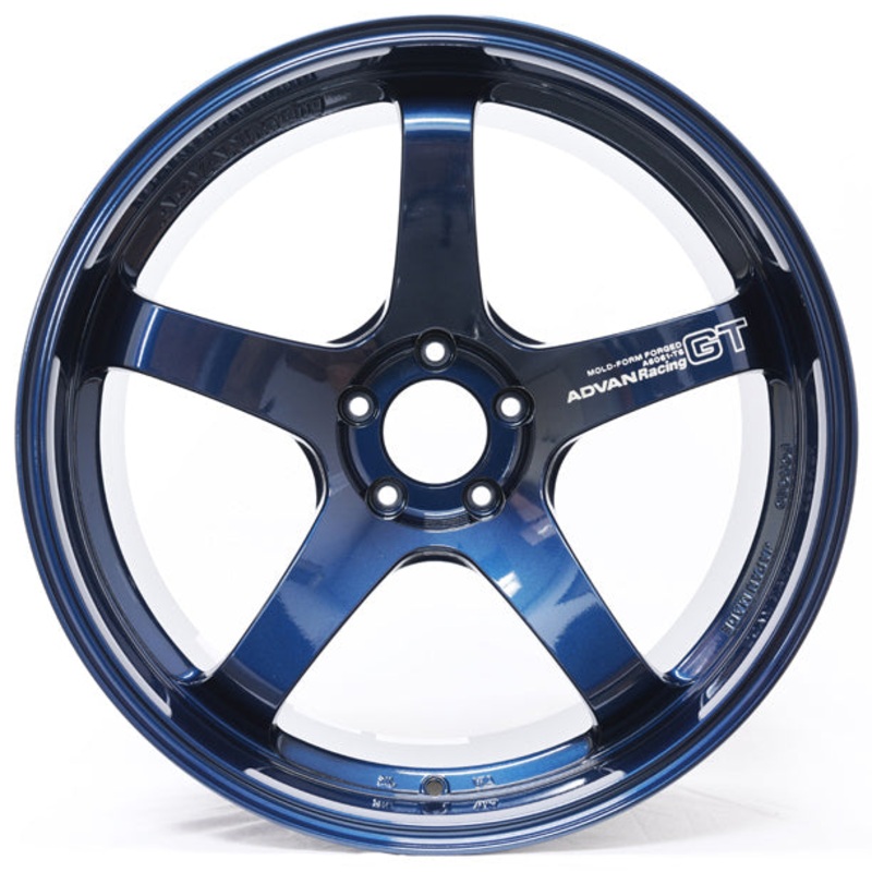 Advan GT Premium Wheel - 21x12.0 +20 | 5x114.3 | Racing Titanium Blue & Ring
