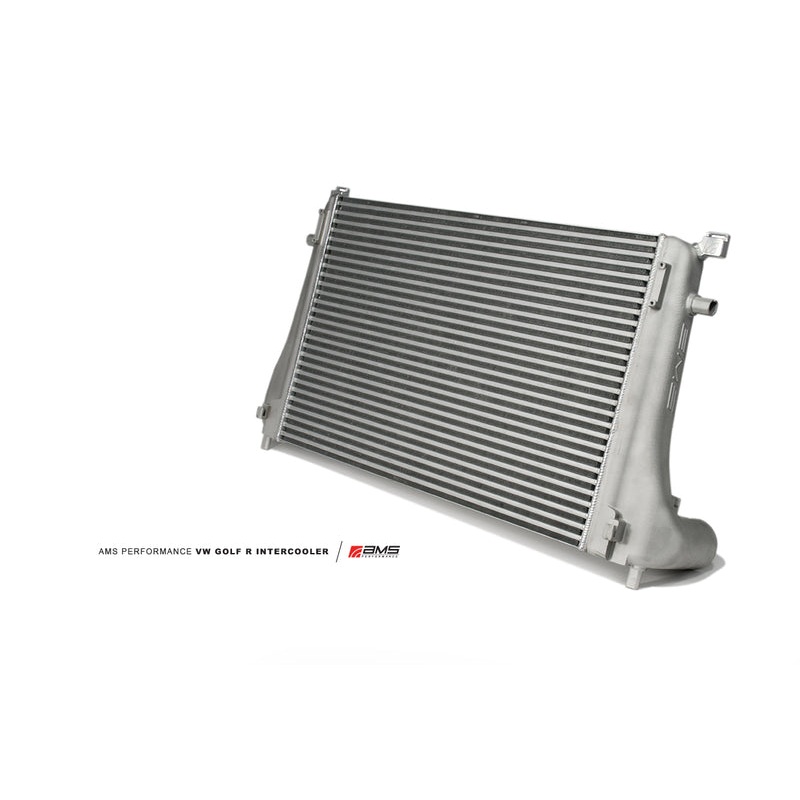 AMS Performance Front Mount Intercooler Upgrade w/Cast End Tanks 2015-2019 VW Golf R MK7 / 2015-2021 GTI / 2017-2020 Audi A3 / S3