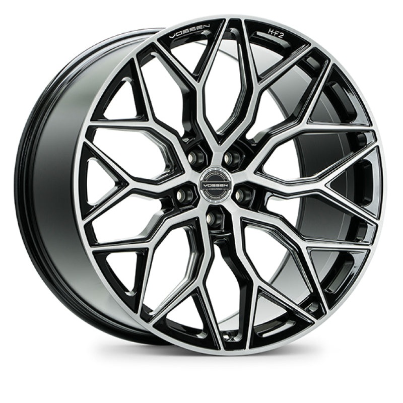 Vossen HF-2 19x9.5 / 5x114.3 / ET40 / Deep Face / 73.1 Brushed Gloss Black Wheel