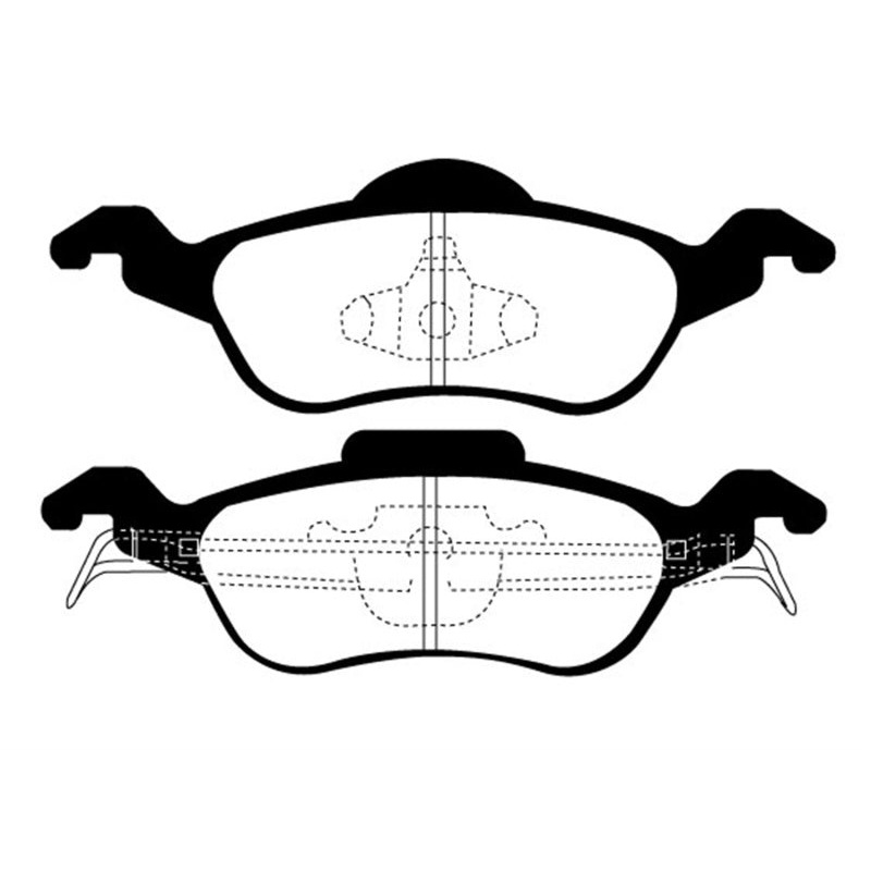 EBC 00-04 Ford Focus 2.0 Greenstuff Front Brake Pads