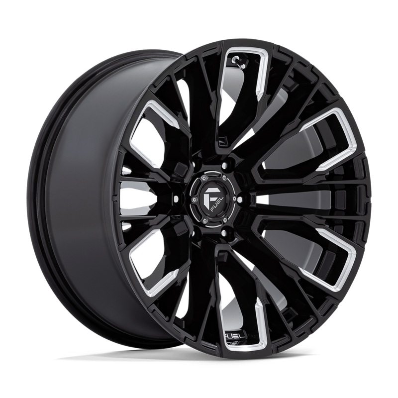 Fuel Wheels D849 Rebar 17" 6x139.7 Gloss Black Milled