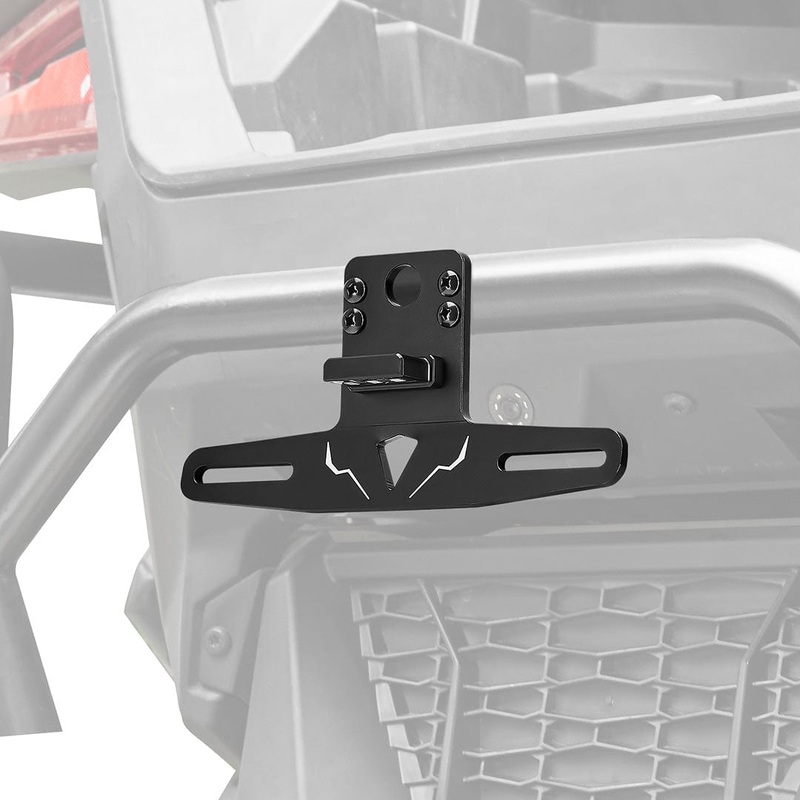 Universal 12V Lighted License Plate Holder Fit Can Am X3 / Polaris RZR by Kemimoto