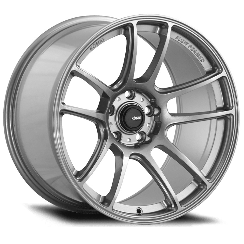 Konig Heliogram 18X9.5 5X114.3 ET25 Titanium Metallic Knurled Bead Flow Formed