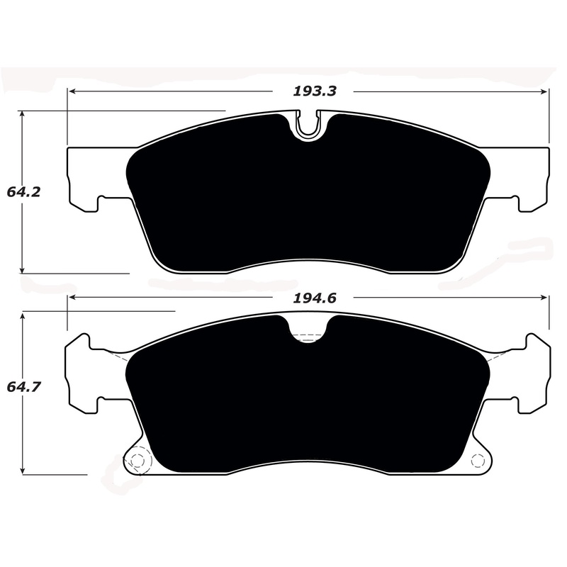 Porterfield Brake Pads for 2016 MERCEDES-BENZ GL350 BlueTec