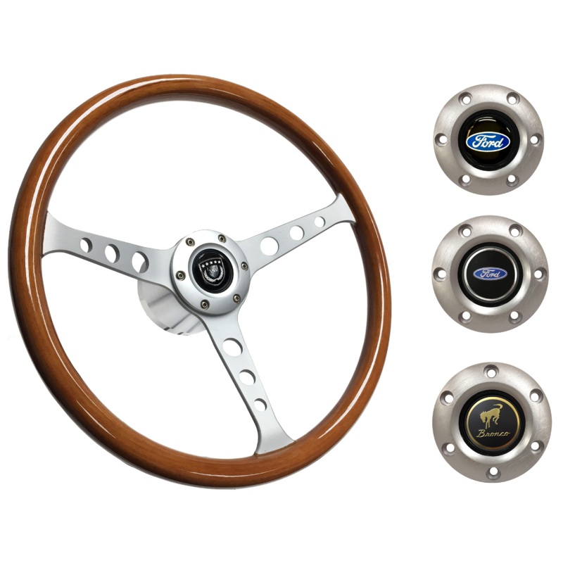 1975-77 Ford Bronco Steering Wheel Kit | Classic Wood | ST3578