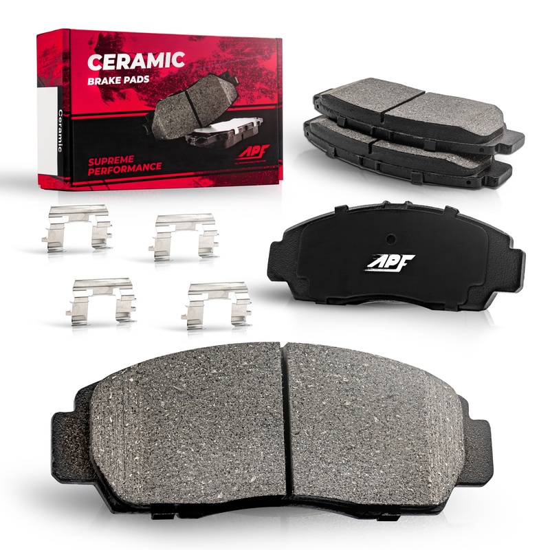 APF Front Ceramic Carbon Fiber Brake Pads for 2002-2004 Honda CR-V