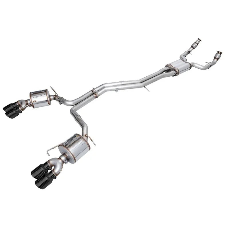 AWE Touring Edition Exhaust for Audi C8 S6/S7 - Diamond Black Tips (3015-43107)