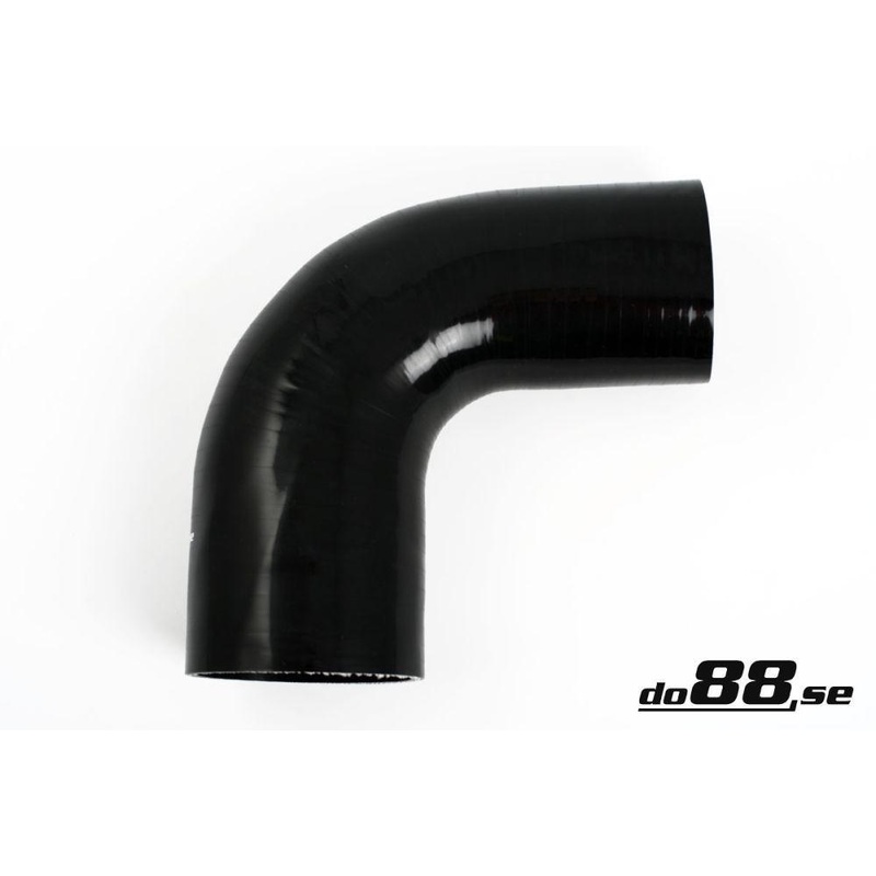 Silicone Hose Black 90 degree 2,75 - 3'' (70 - 76mm)