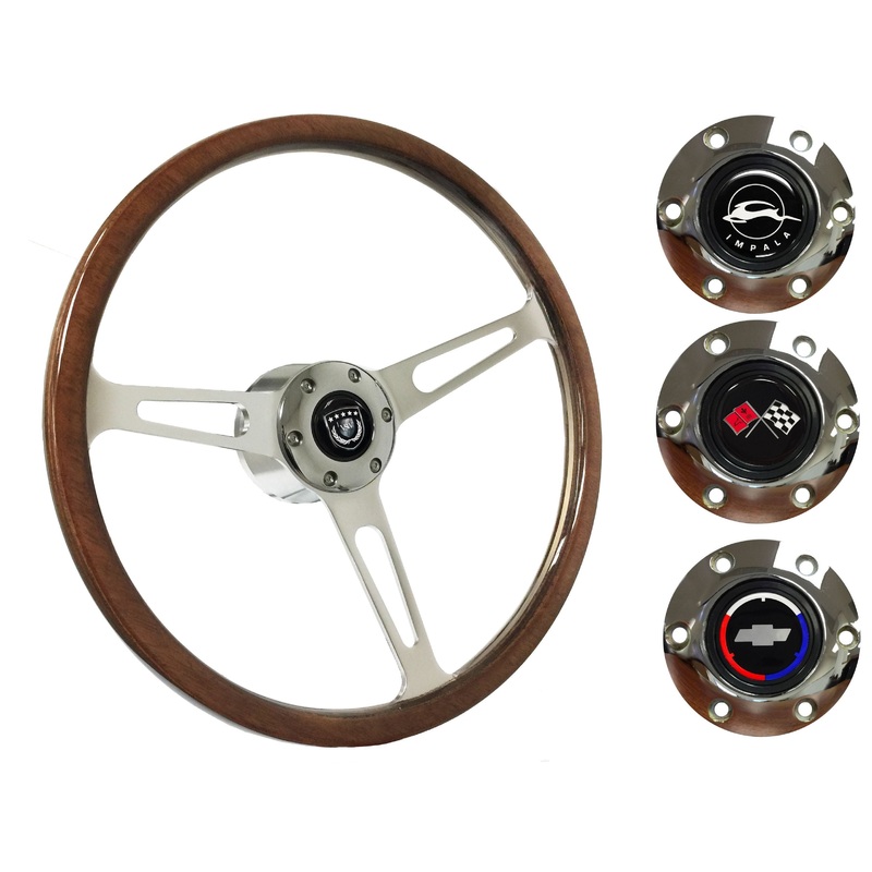 1955-68 Impala Steering Wheel Kit | Deluxe Walnut Wood | ST3554