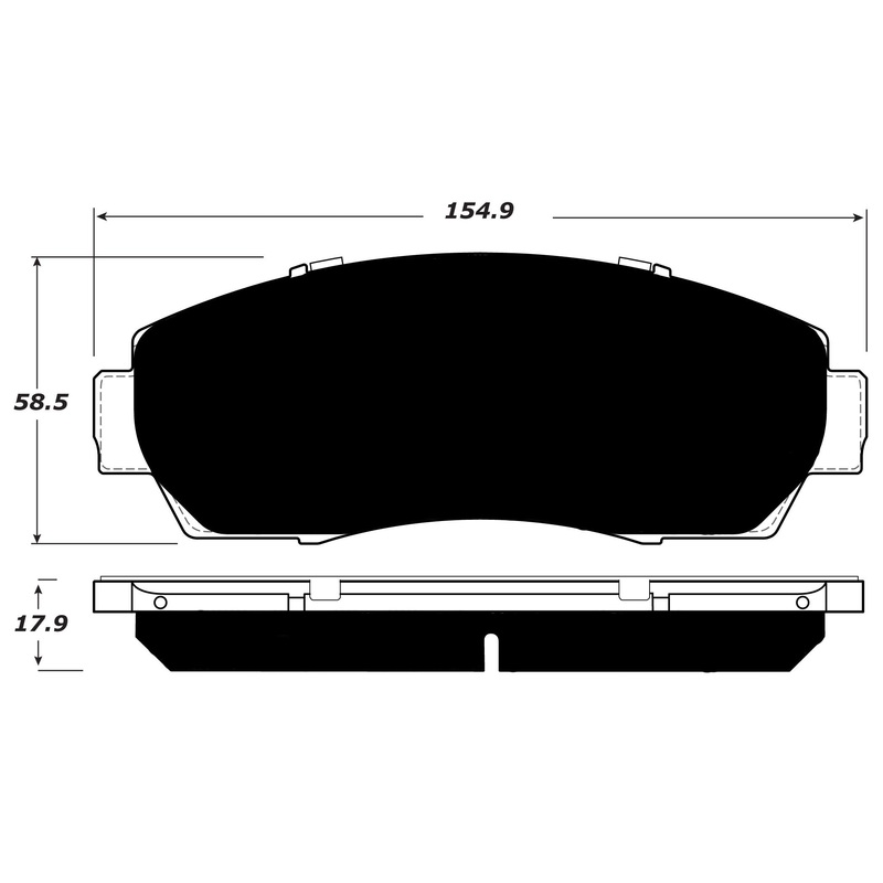 Porterfield Brake Pads for 2015 HONDA CROSSTOUR