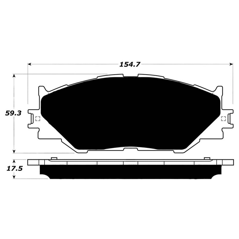 Porterfield Brake Pads for 2014 LEXUS IS250 SEDAN F Sport pkg