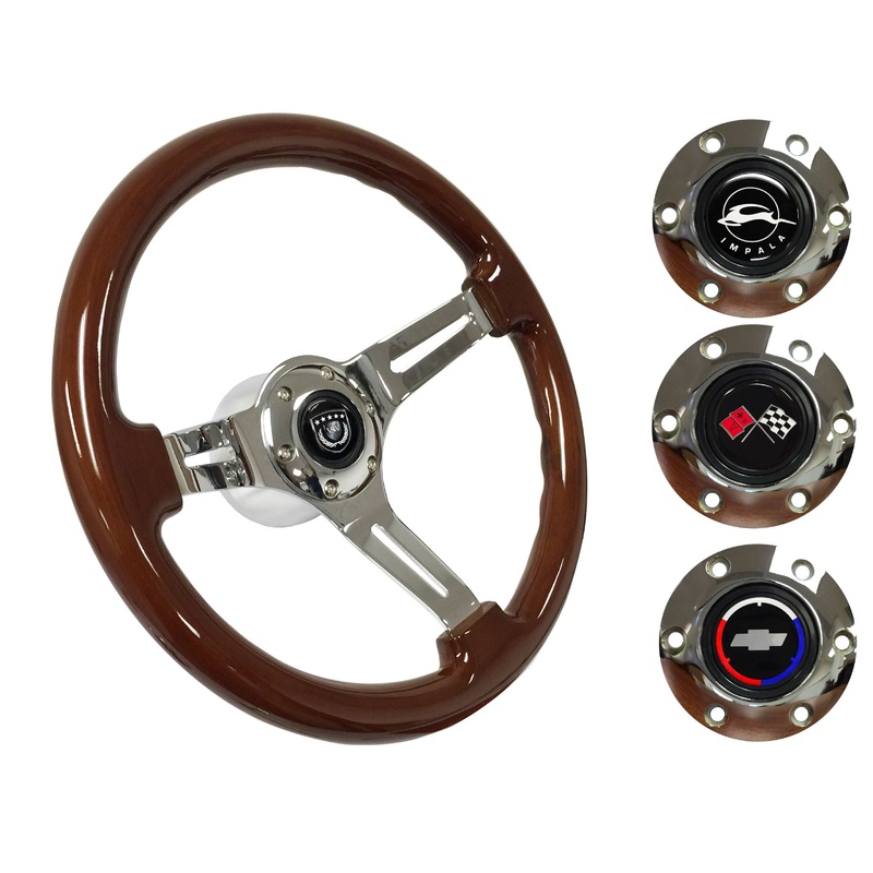 1969-85 Impala Steering Wheel Kit | Mahogany Wood | ST3011