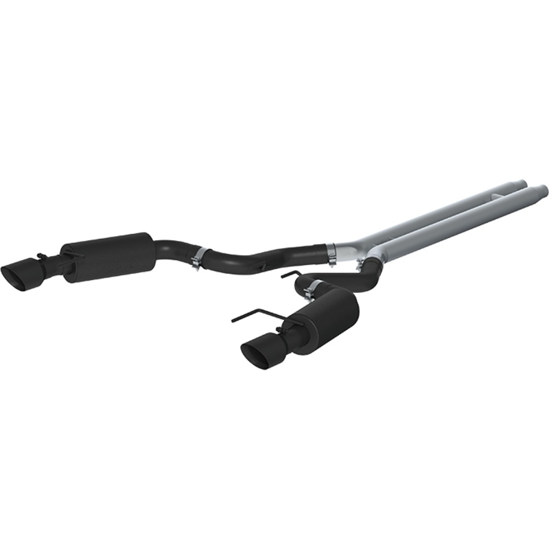 MBRP 3-Inch Street Dual Exit Cat-Back Exhaust w/ Black Tips | 2015 - 2017 Ford Mustang GT (S7239BLK)