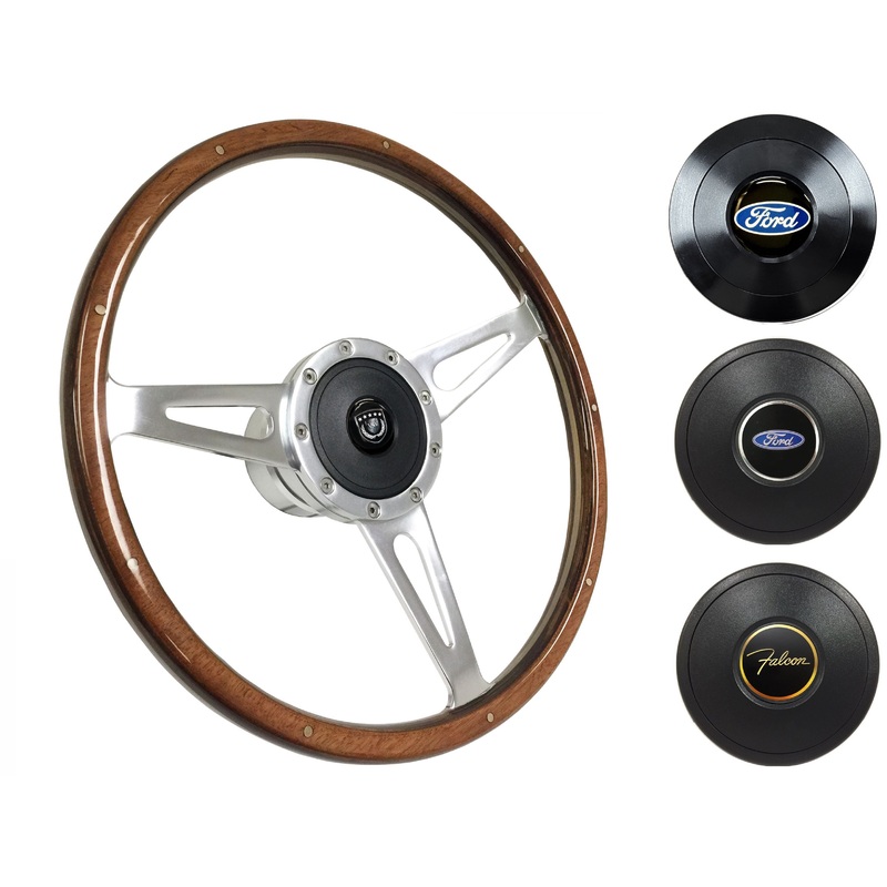 1963-64 Ford Falcon Steering Wheel Kit | Deluxe Walnut Wood | ST3053