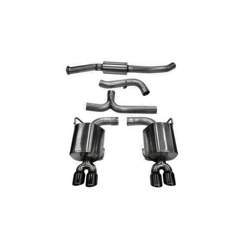 Corsa Black Pro-Series Twin 3.5" Dual Rear Exit | 2011-2014 Subaru Impreza WRX / STI (14863BLK)