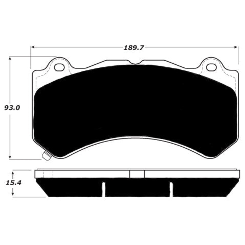 Porterfield Brake Pads for 2015 CHEVROLET CORVETTE Z06