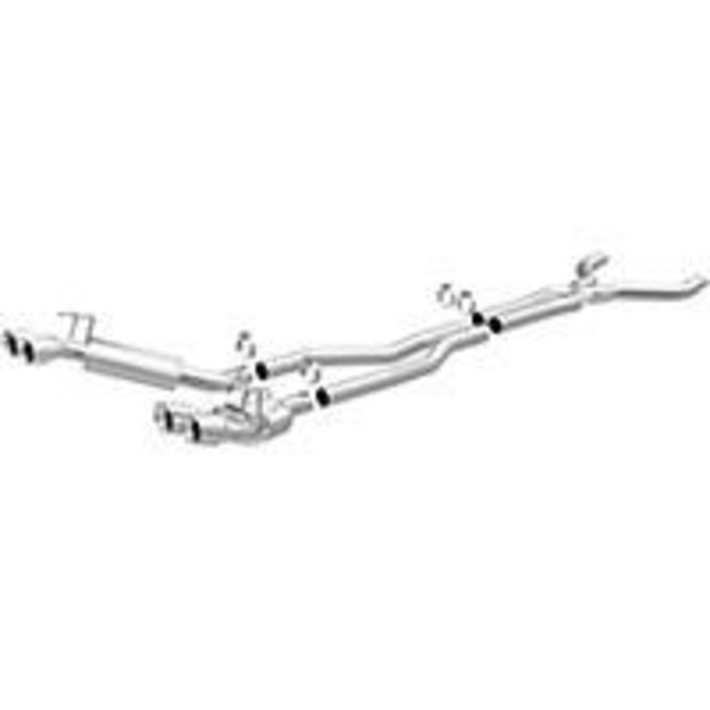 2013-2014 Chevy Camaro Cat Back Exhaust; Quad Split Rear Exit by Magnaflow (15053)