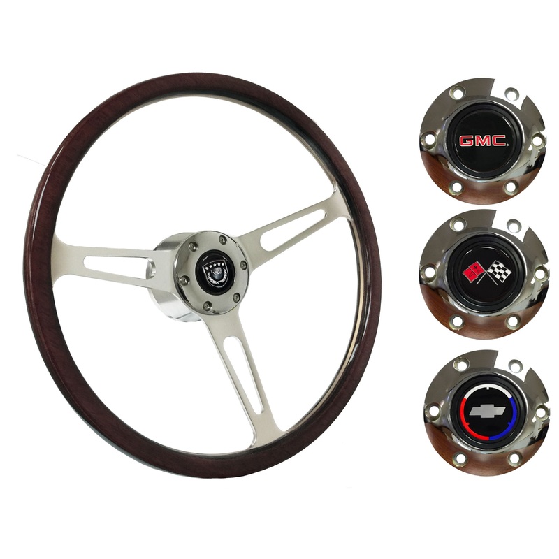 1974-94 Chevy Truck, GMC Steering Wheel Kit | Deluxe Espresso Wood | ST3554A