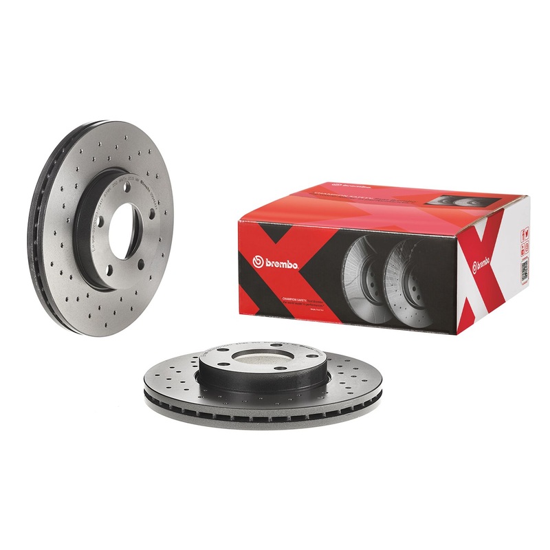 XTRA Drilled Front Disc Brake Rotor - 09.9464.2X