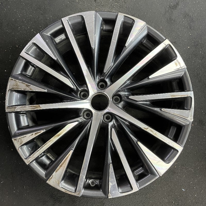 21" LEXUS RX350 23-24 21x8 20 spoke machined black Original OEM Wheel Rim