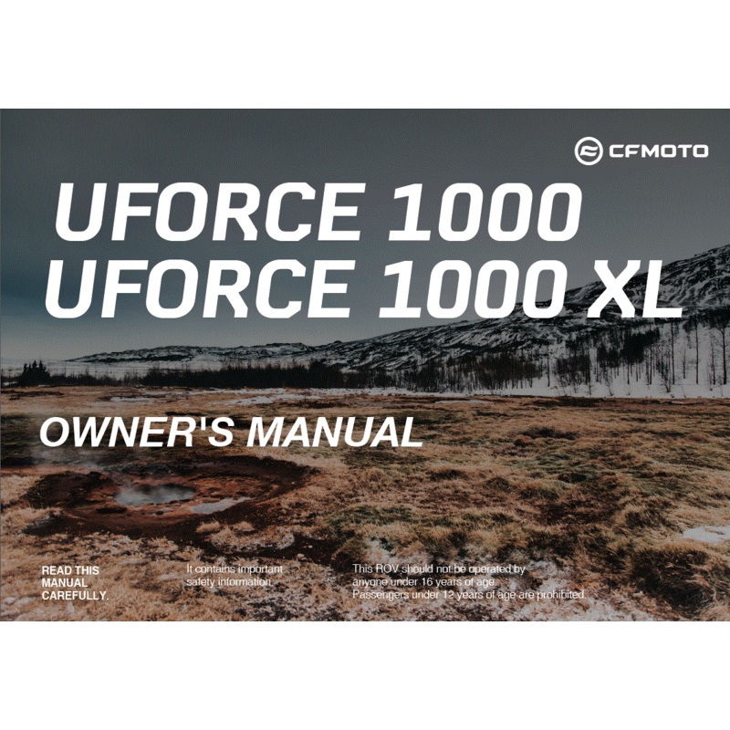 Owners Manual by CF Moto