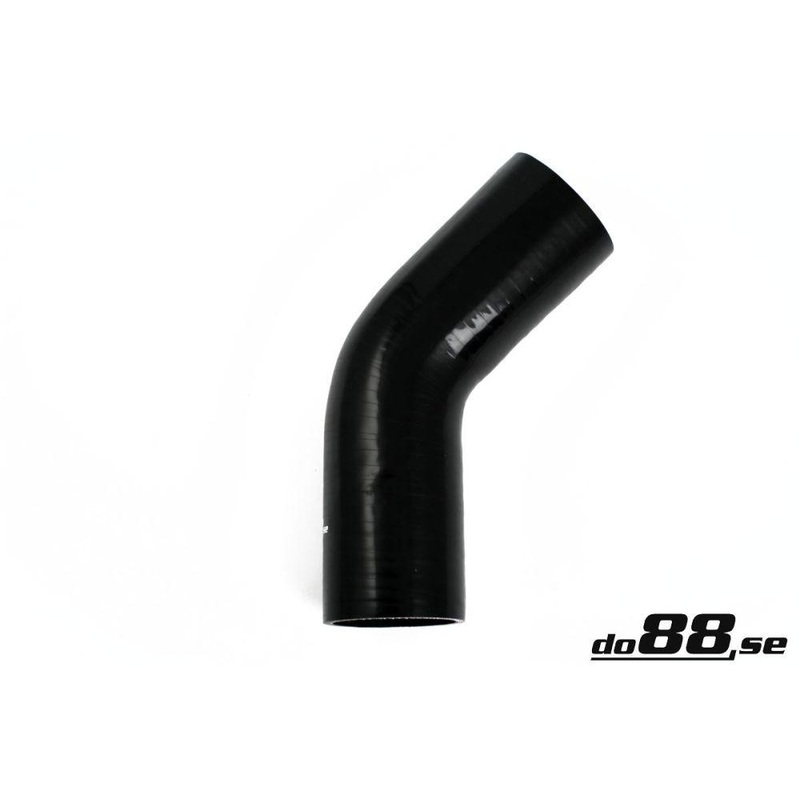 Silicone Hose Black 45 degree 3'' (76mm)