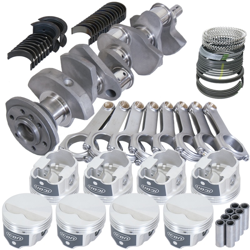 Eagle Chevy 350 3.480in Crank 5.700in H-Beam -3.7cc Flat Top 4.060in Pistons Rotating Assembly