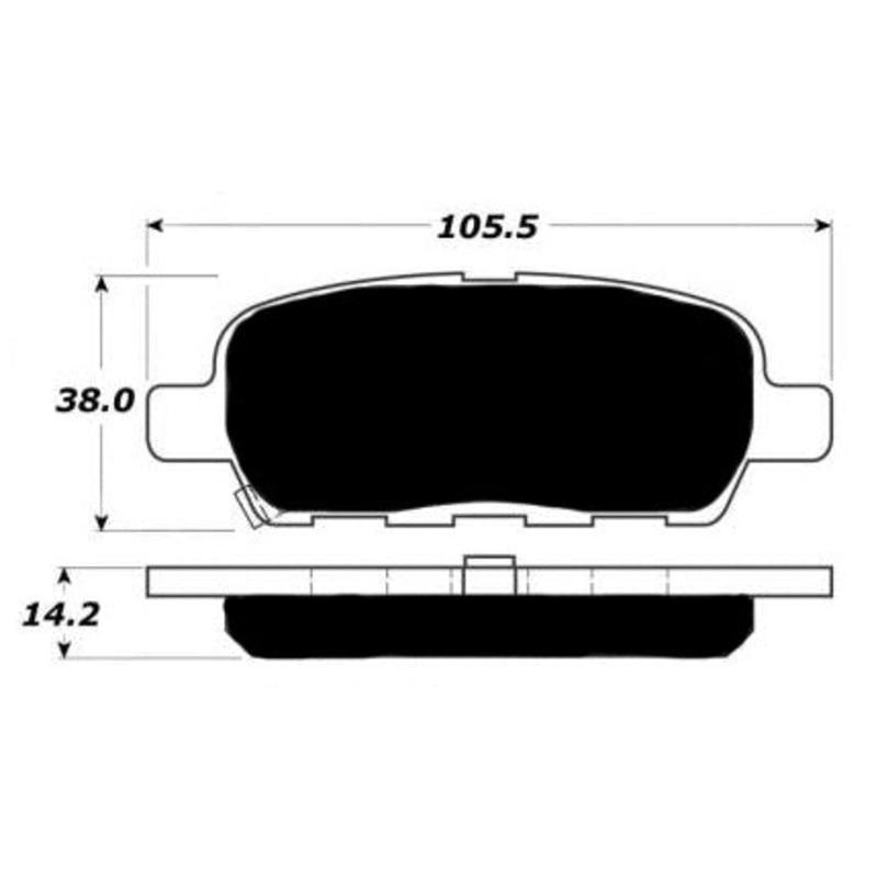 Porterfield Brake Pads for 2014 NISSAN SENTRA