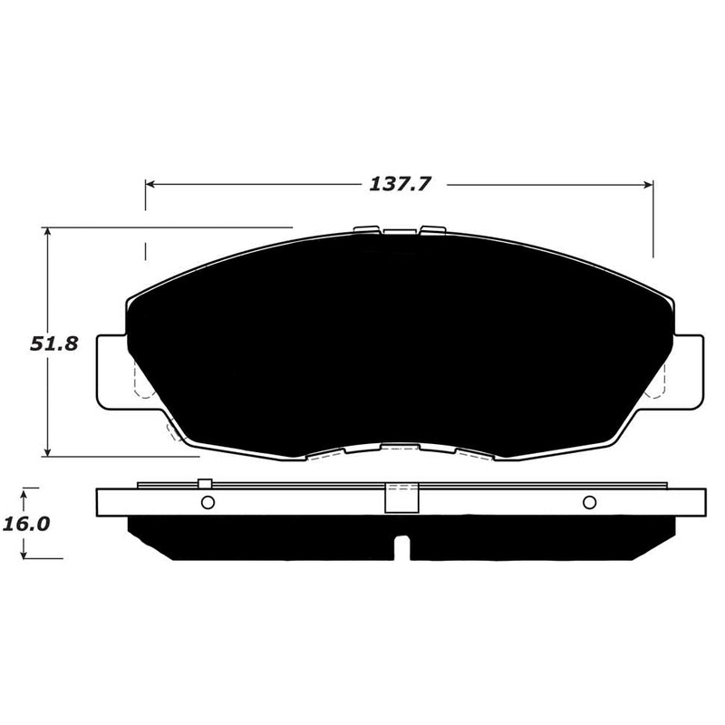 Porterfield Brake Pads for 2015 HONDA CIVIC Coupe DX