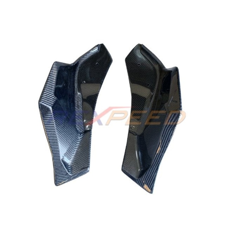 Rexpeed  2020+ Supra GR V3 Carbon Fiber Rear Bumper Side Spats | TS25 / TS25M